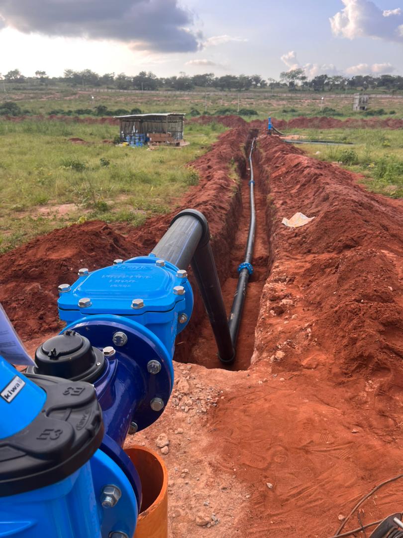 LAYING OF UNDERGROUND PIPE TO MAIN LINE